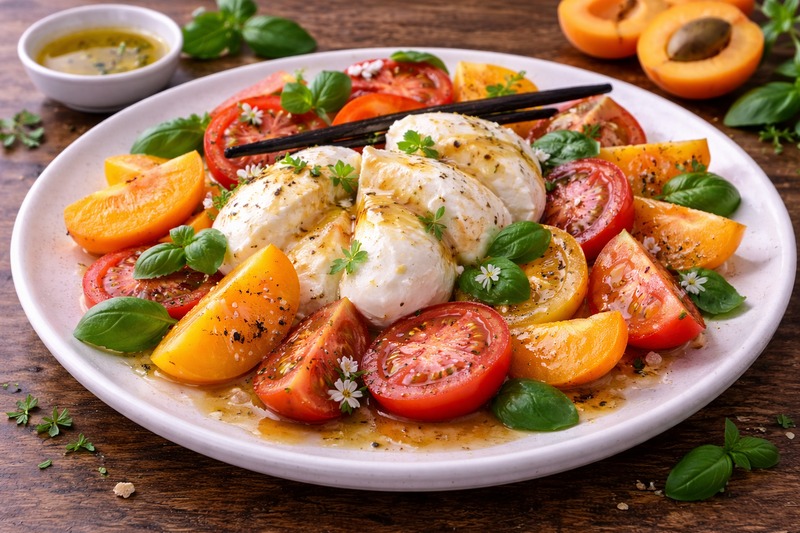 bueffelmozzarella_tomate_aprikose_vanille_teller_800x533