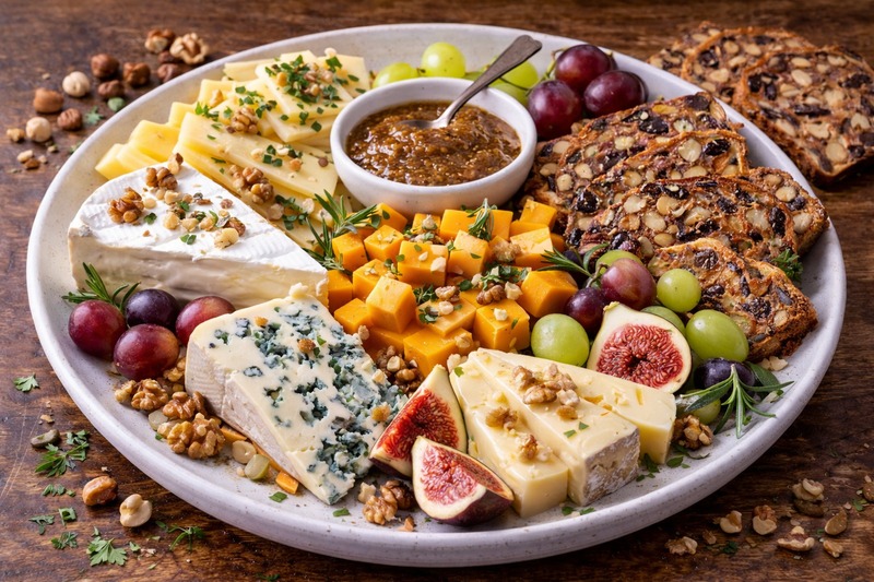 bunte_kaese_platte_feigensenf_nuesse_fruechtebrot_teller_800x533