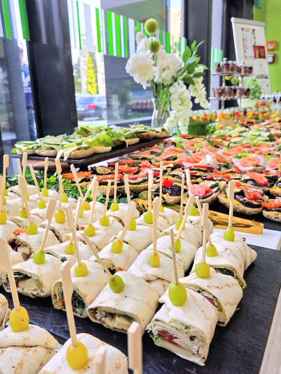 Fingerfood-Catering von Geschmackswerk: Wraps am Spieß