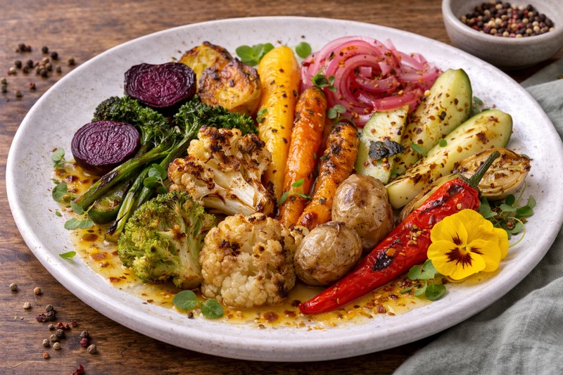 gemuese_querbeet_geschmort_pickles_gebrannt_teller_800x533