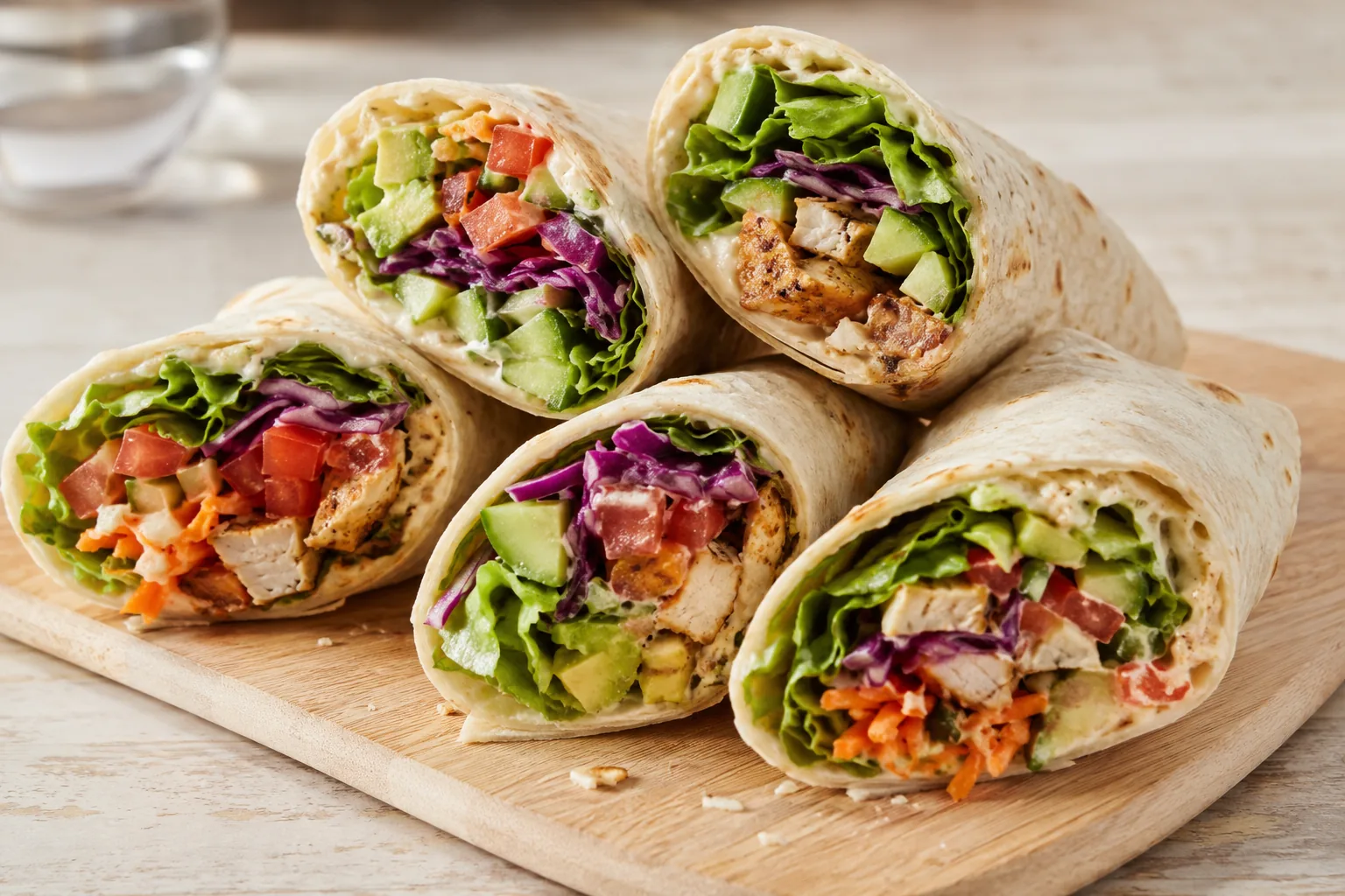 Frische Wraps für den Workshop-Lunch